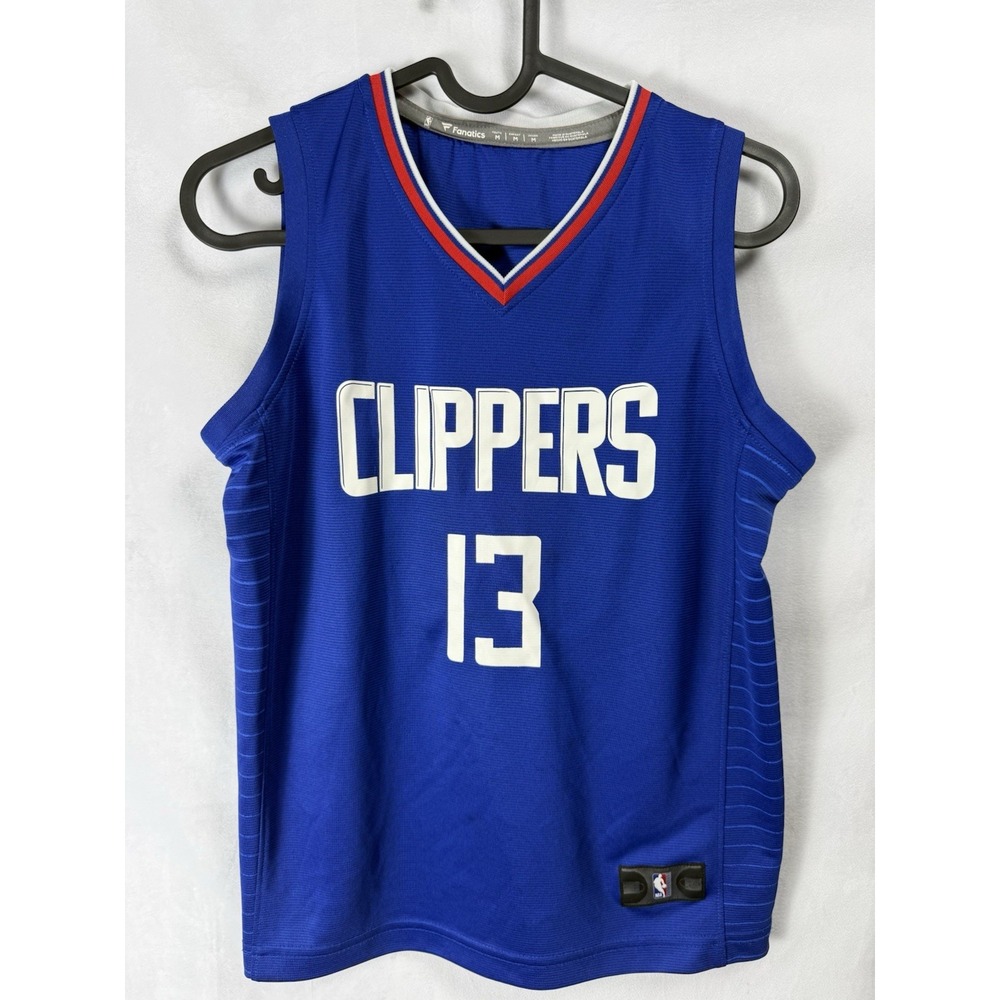 Fanatics Los Angeles Clippers Paul George NBA Basketball Jersey Youth M Blue - Picture 3 of 6